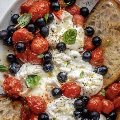 Pickled Blueberry Burrata